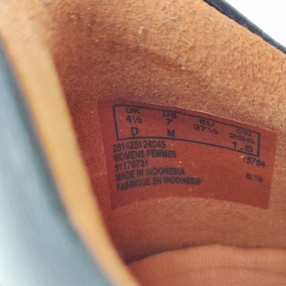 Clark’s Women's Unstructured Black Leather Slip on shoes Loafers Size 7M - Picture 7 of 7